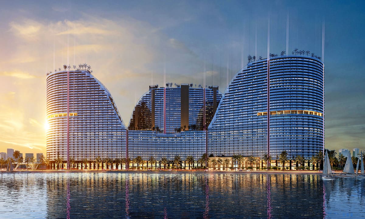 Thiết kế theo hình tượng sóng đôi tại Noble Crystal Riverside