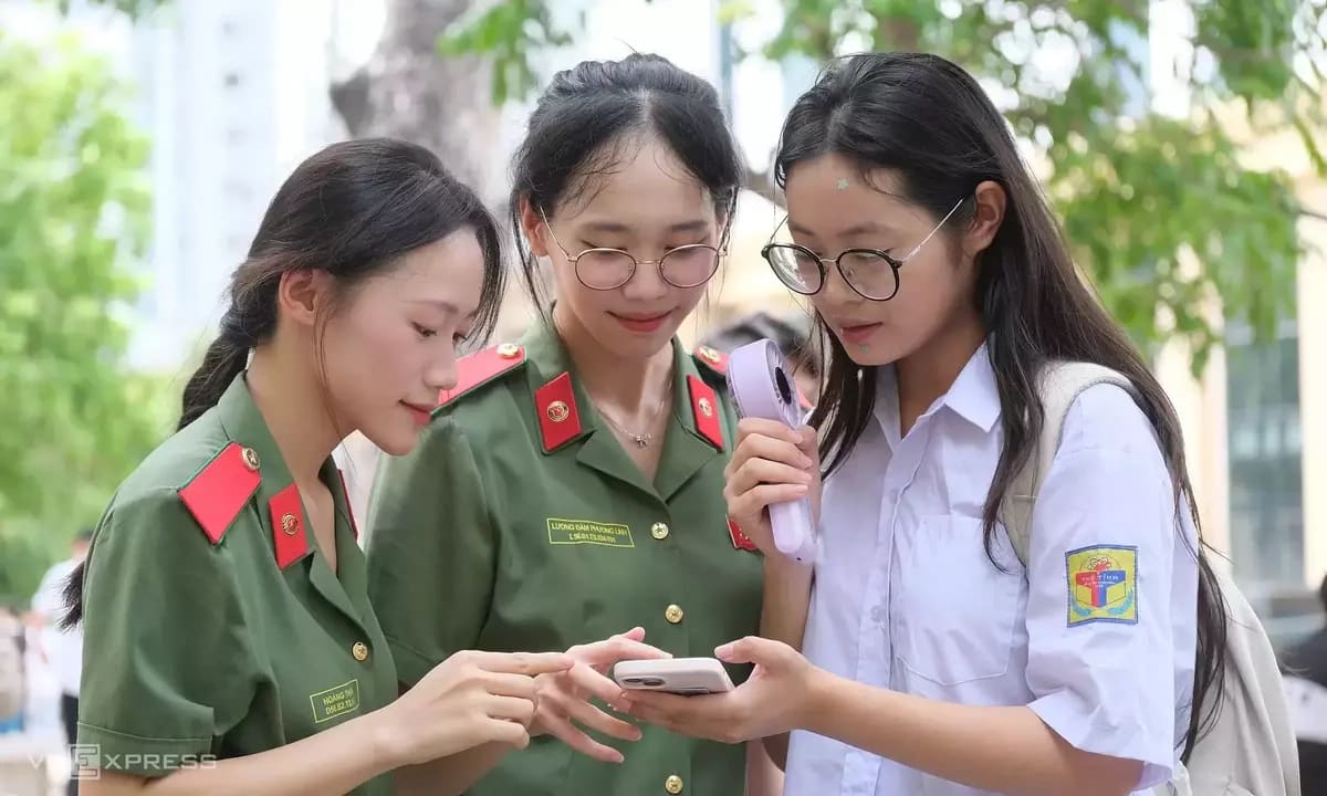 Công bố điểm thi đánh giá năng lực 7 trường công an