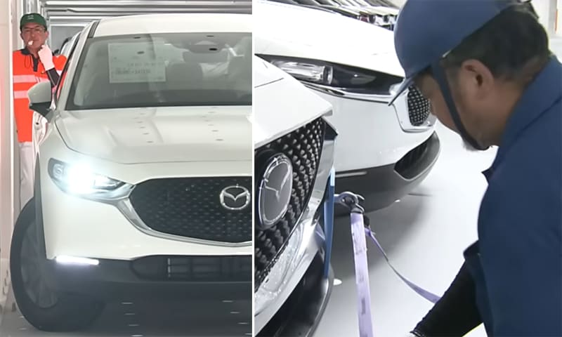 Những chuyên gia xếp ôtô lên tàu biển