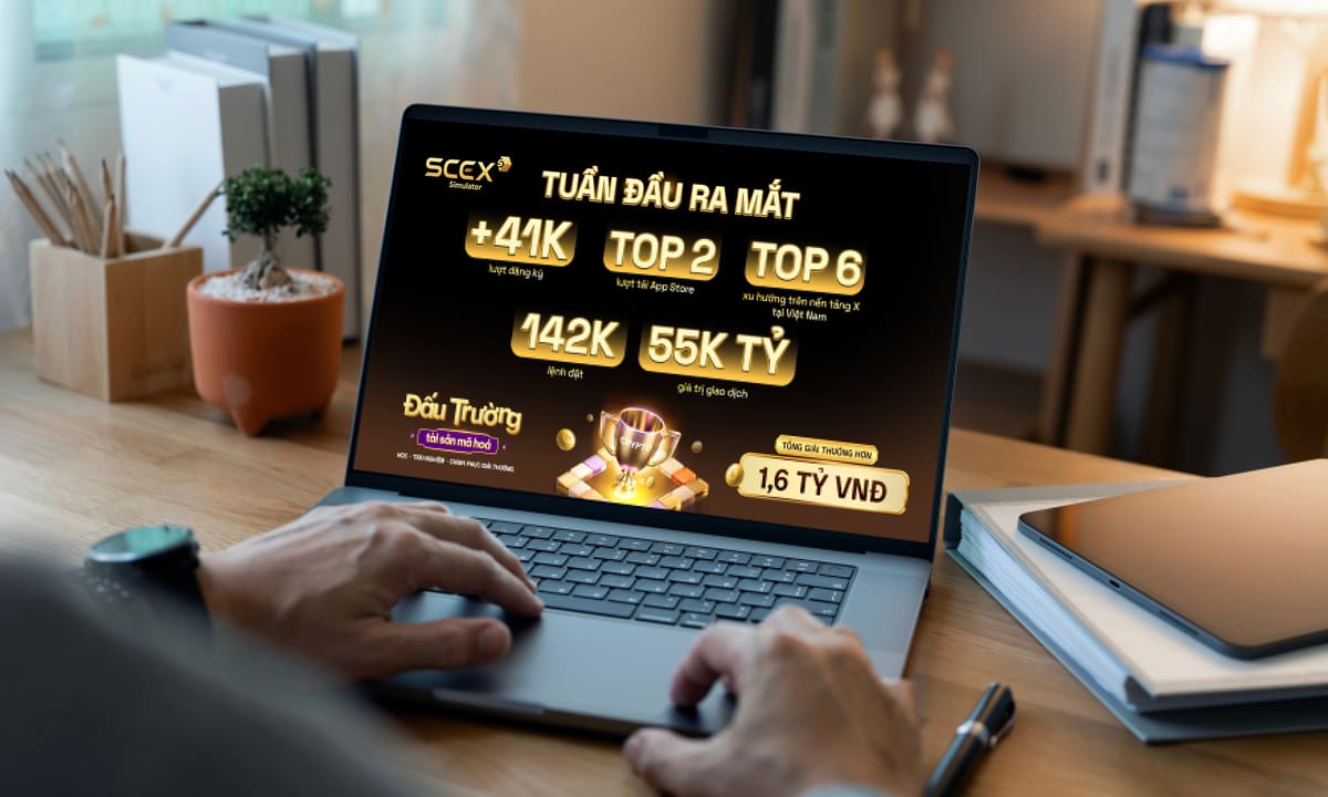 Sàn mô phỏng SCEX Simulator hút đăng ký tại 'Phổ cập tài sản số'