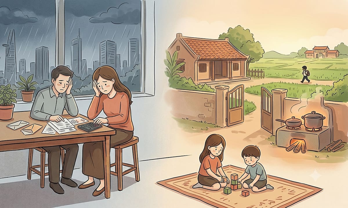 Có nên bỏ phố về quê khi vợ chồng đều thất nghiệp ở tuổi 37?