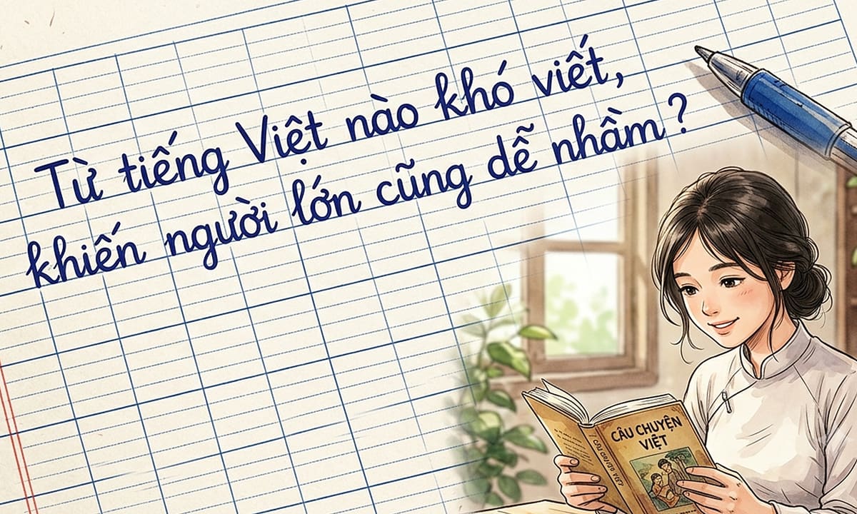 Từ tiếng Việt nào khó viết, khiến người lớn cũng dễ nhầm?