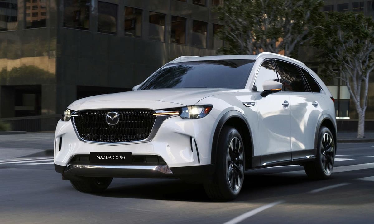 Является ли большой гибридный внедорожник Mazda CX-90 экономичным?