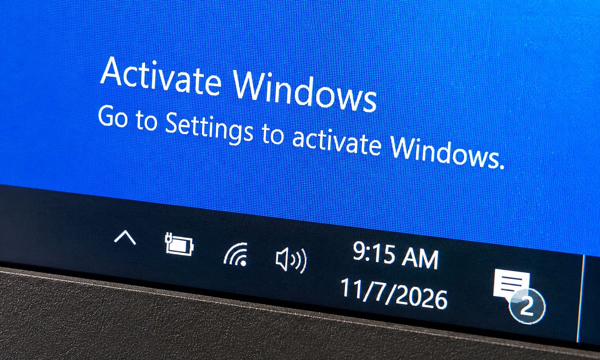 Использование компьютера с надписью «Активировать Windows» является пиратским?