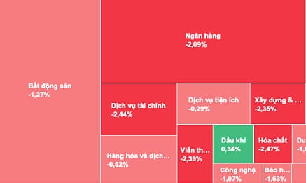 VN-Index опустился почти на 30 пунктов