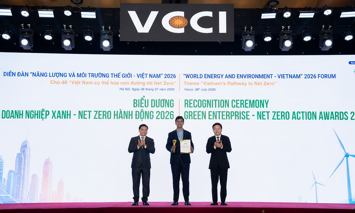 Techcombank được vinh danh trong top 10 Net Zero Việt Nam 2026
