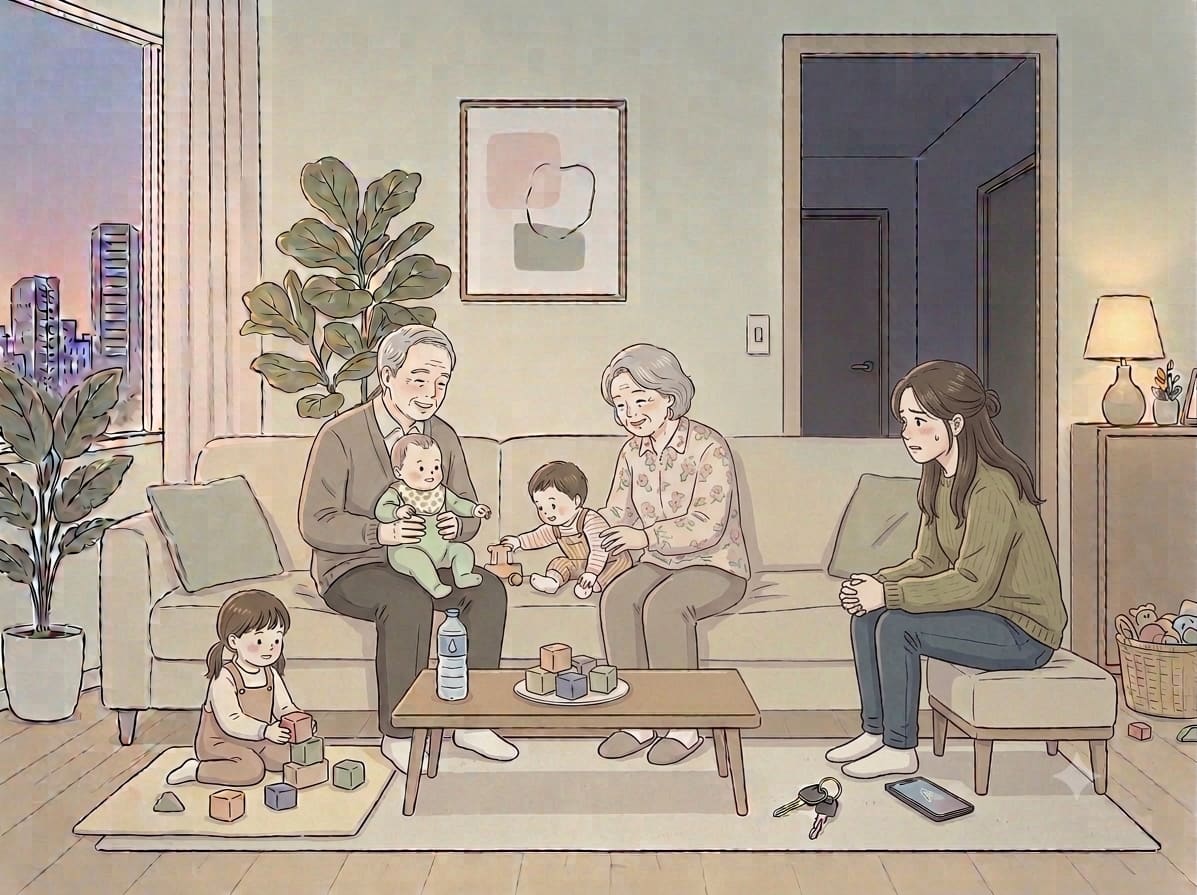 Tôi sợ ông bà nội quá tải nếu chăm thêm con nhỏ cho em chồng