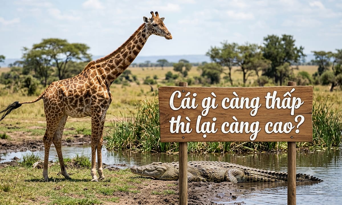 Cái gì càng thấp thì lại càng cao?