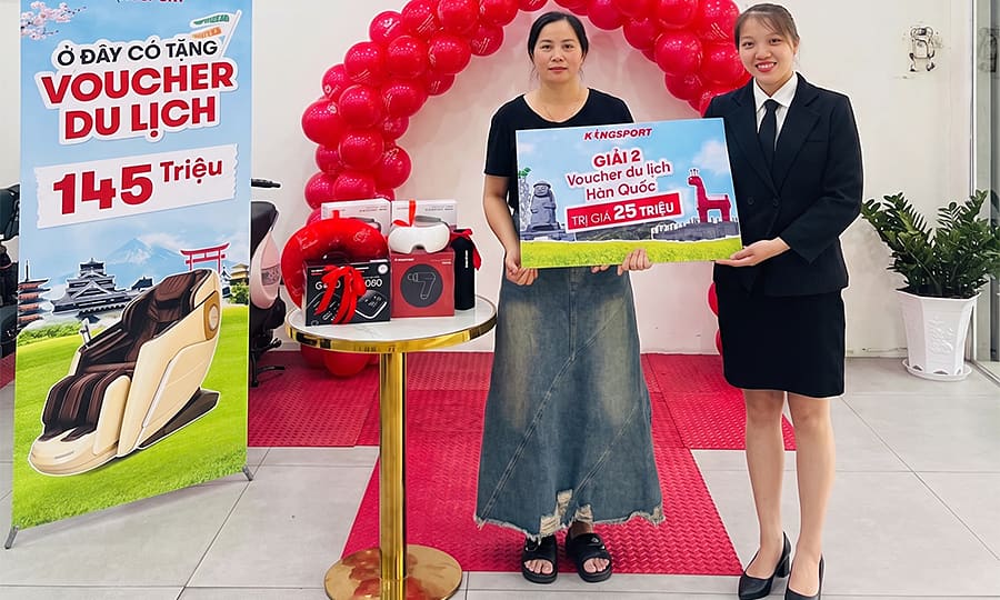 Loạt khách hàng trúng tour du lịch châu Á khi mua sản phẩm Kingsport