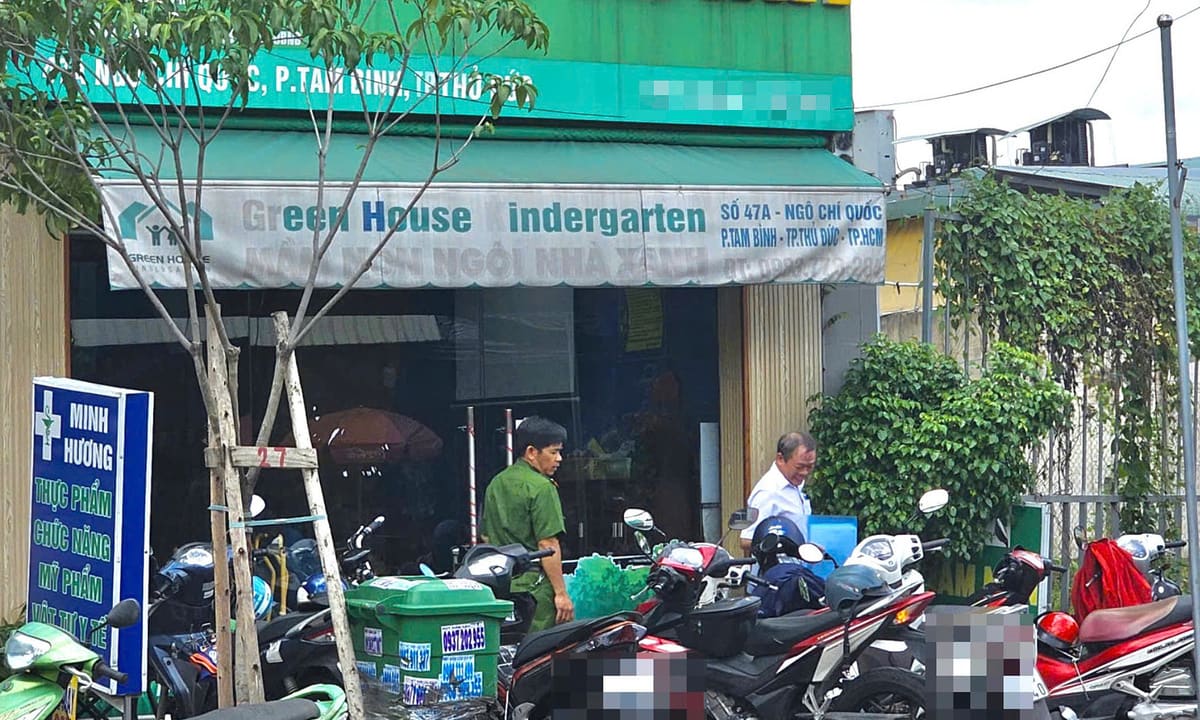 Công an làm việc với trường mầm non sau phản ánh bé trai nghi bị ngược đãi