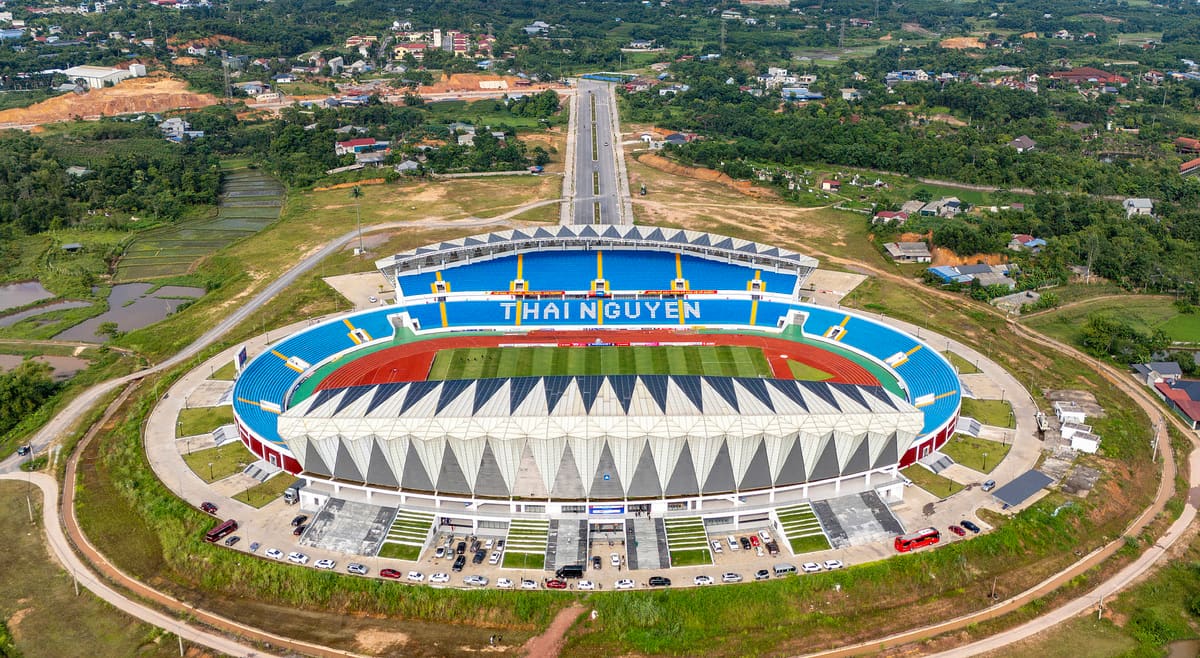 Стадион Thai Nguyen впервые принимает вьетнамскую команду
