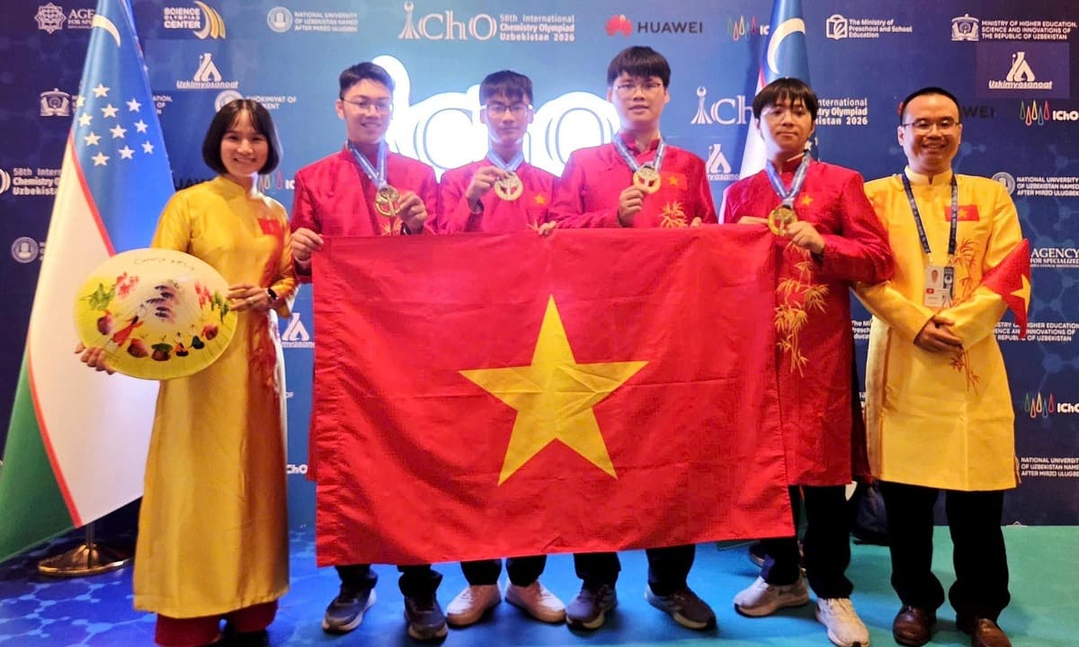 Việt Nam đứng đầu Olympic Hóa học quốc tế