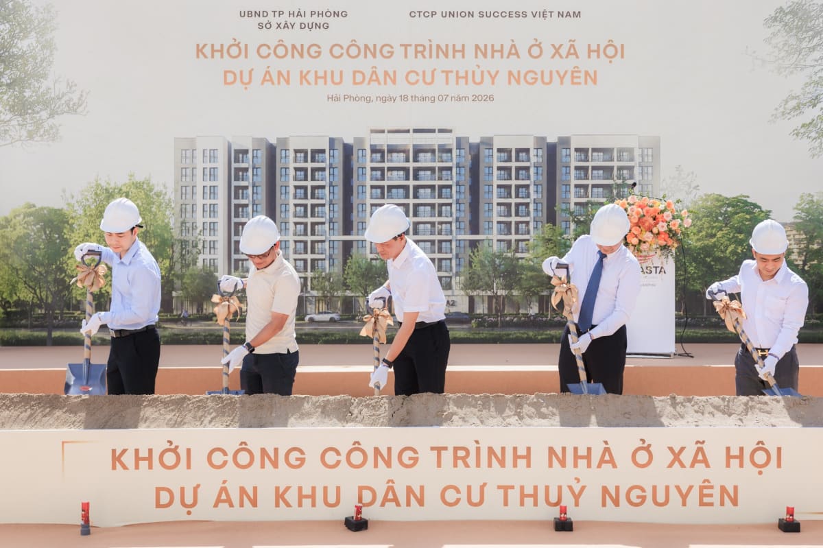 Khởi công khu nhà ở xã hội gần 1.000 căn tại Vlasta - Thủy Nguyên
