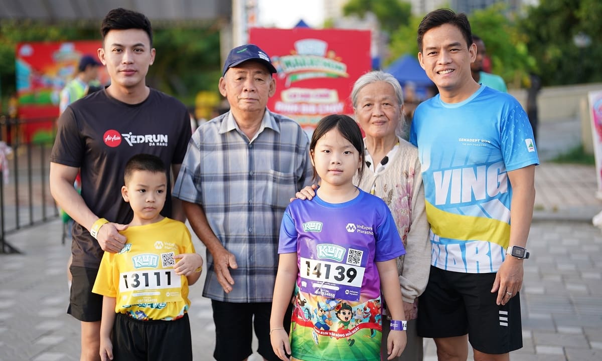Nhiều gia đình có kỷ niệm đẹp tại Kun Marathon Đà Nẵng 2026