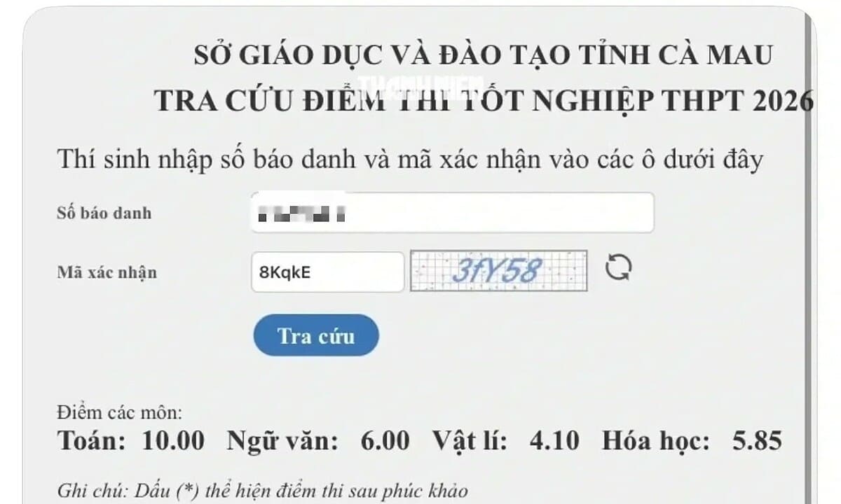 Học sinh giỏi Toán bị hủy điểm thi tốt nghiệp THPT