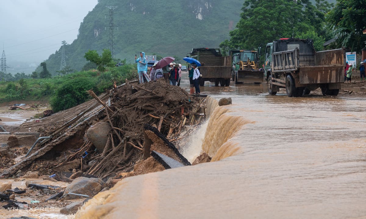 Vùng núi phía Bắc mưa lớn, nhiều nơi nguy cơ sạt lở