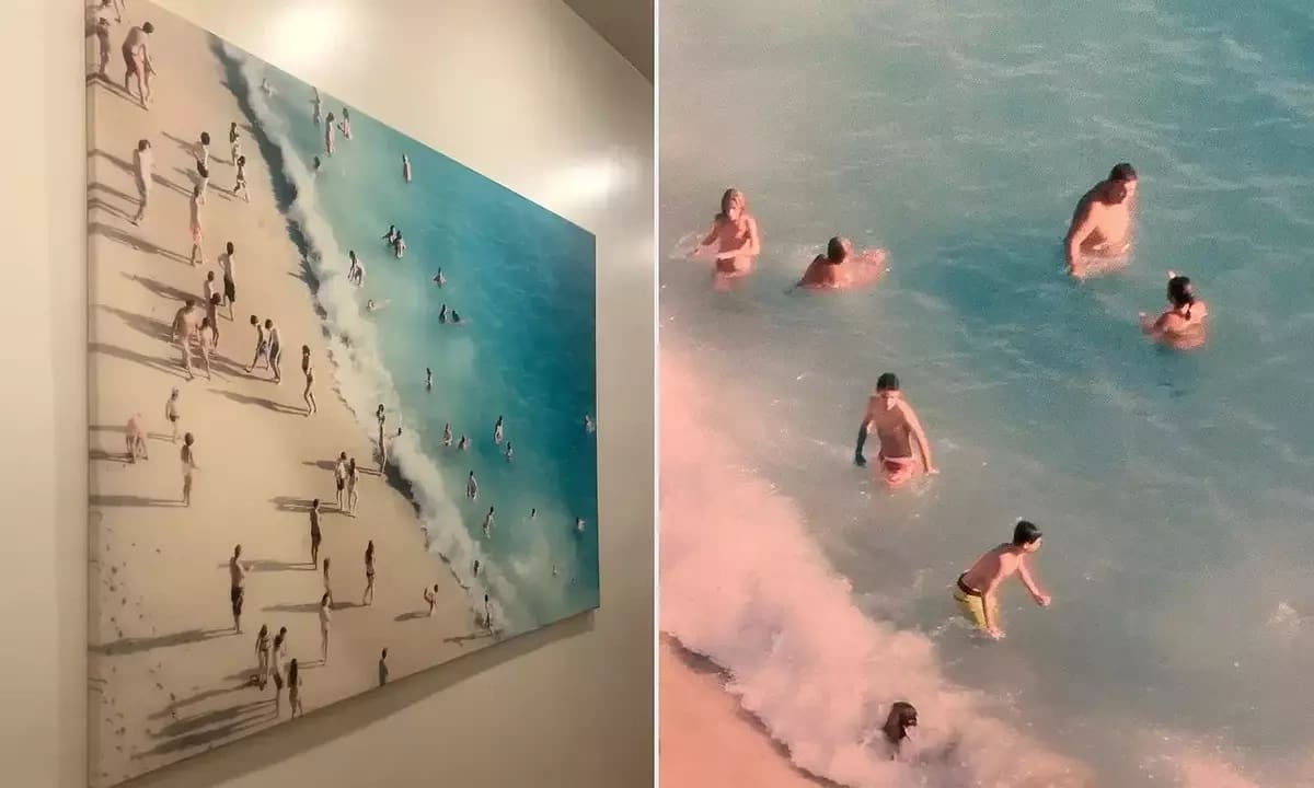 Я нашел фотографию моей семьи на стене домика