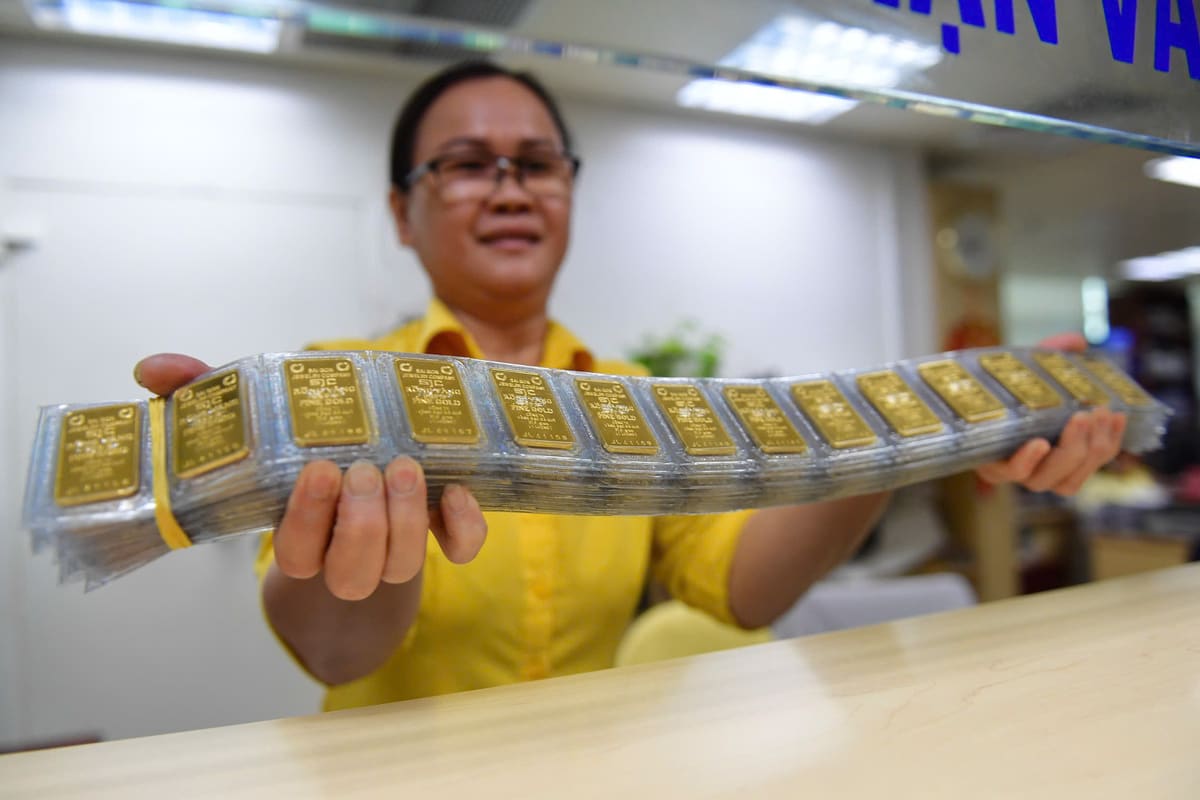 Giá vàng miếng giảm 4 triệu đồng