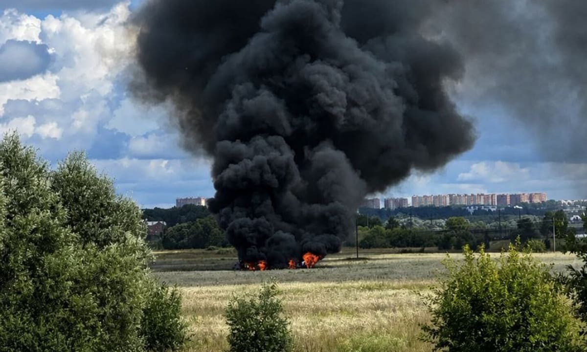Подозреваемый российский Су-57 разбился в Московской области