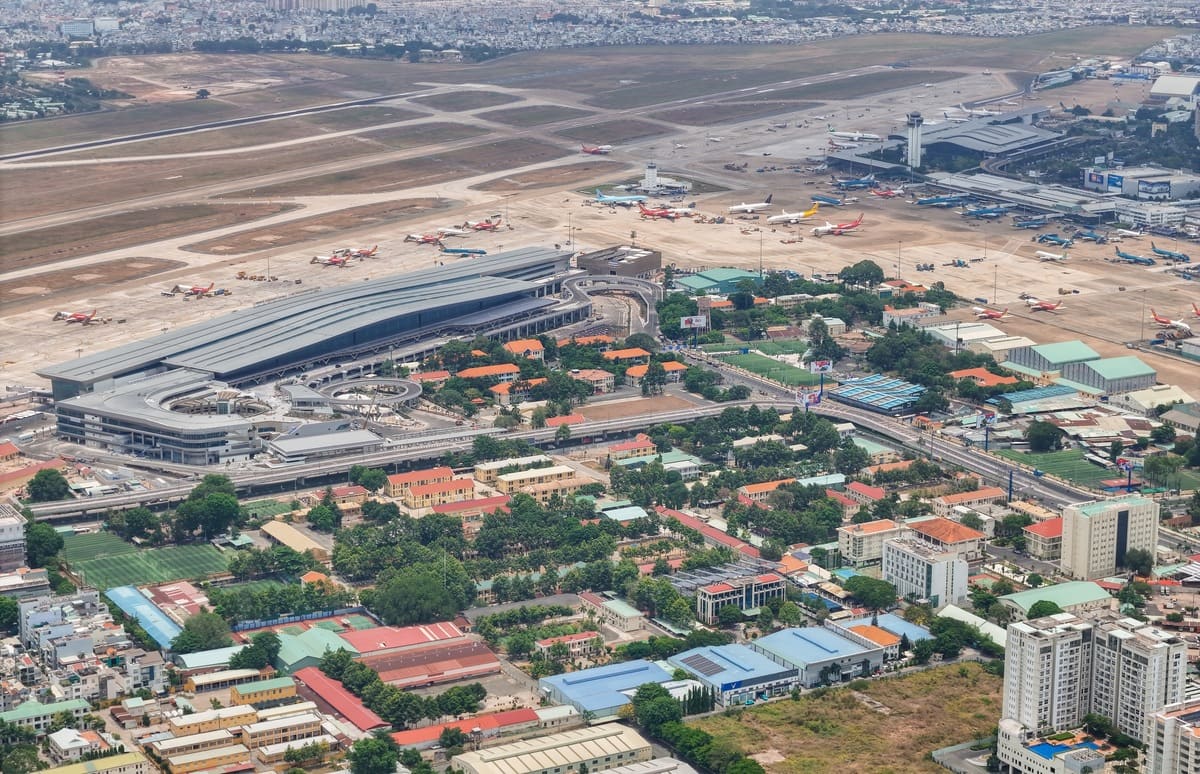 Phương án bố trí hai ga metro ngầm dưới sân bay Tân Sơn Nhất