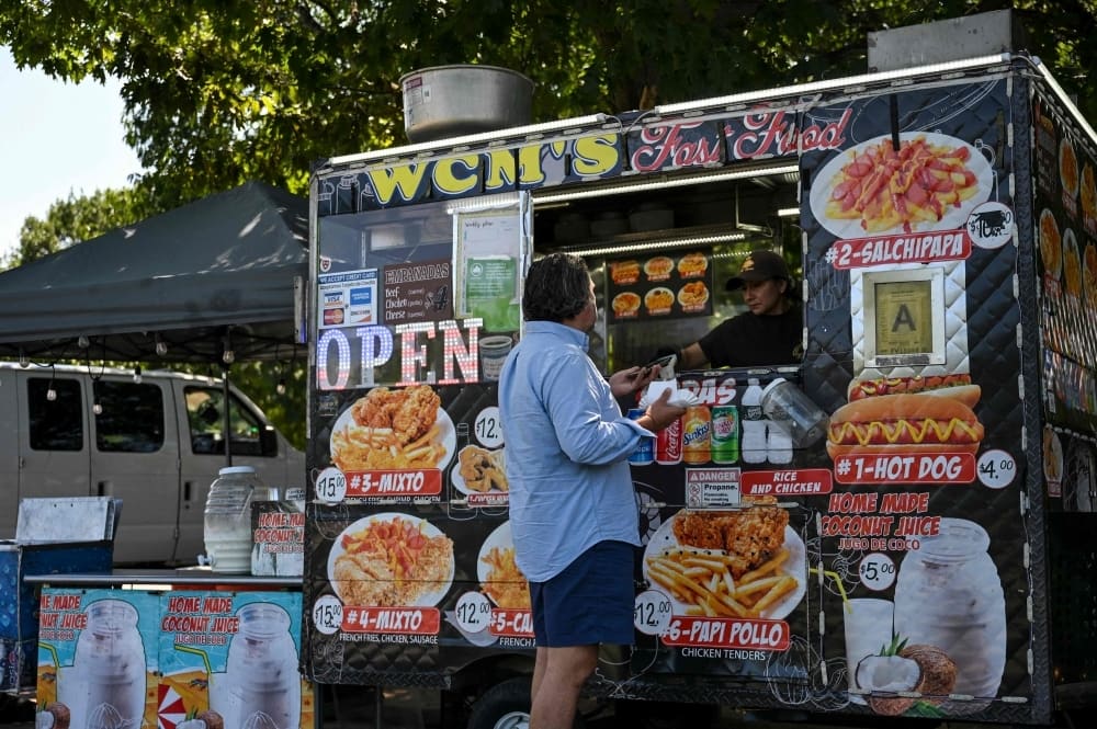 Xe bán hàng rong chạy pin ở New York