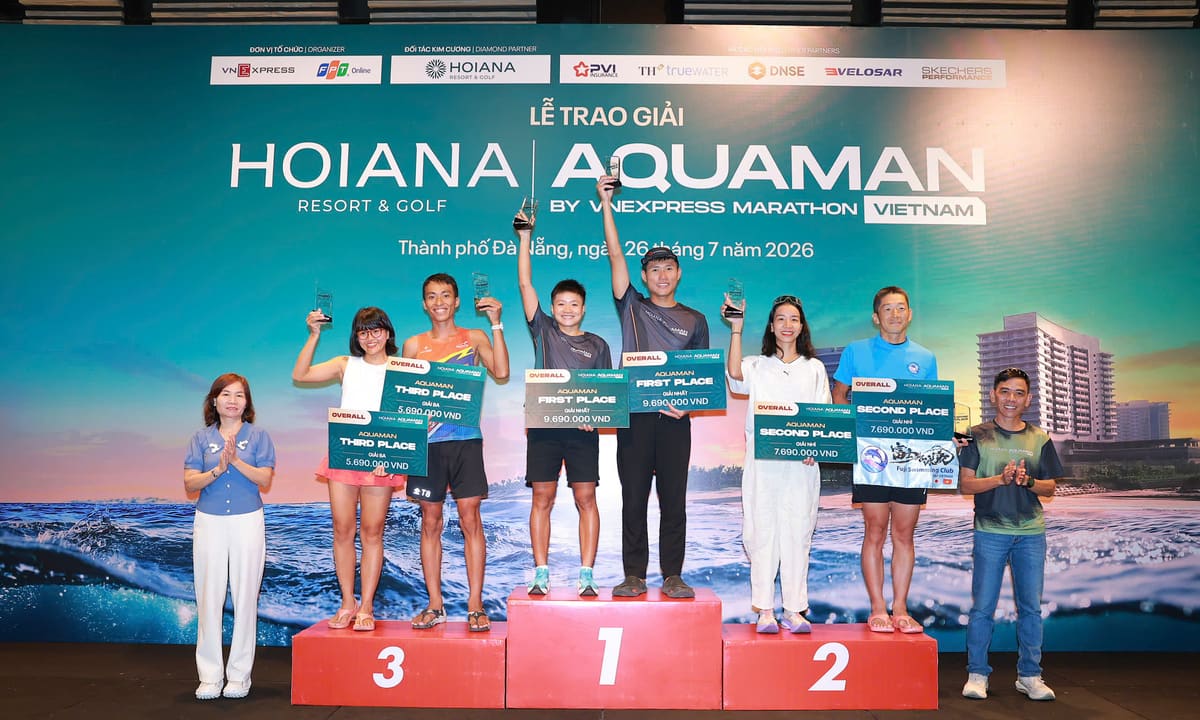 Hoiana Aquaman trao gần 300 triệu đồng giải thưởng
