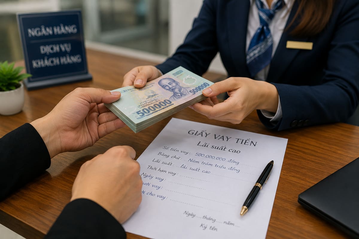 Cho nhân viên ngân hàng vay lãi cao, nhiều người vướng lao lý