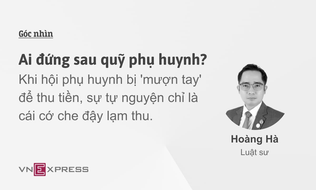 Ai đứng sau quỹ phụ huynh?
