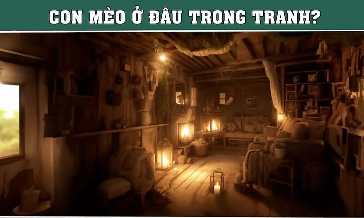 Mắt tinh bạn có thấy con mèo ở đâu?