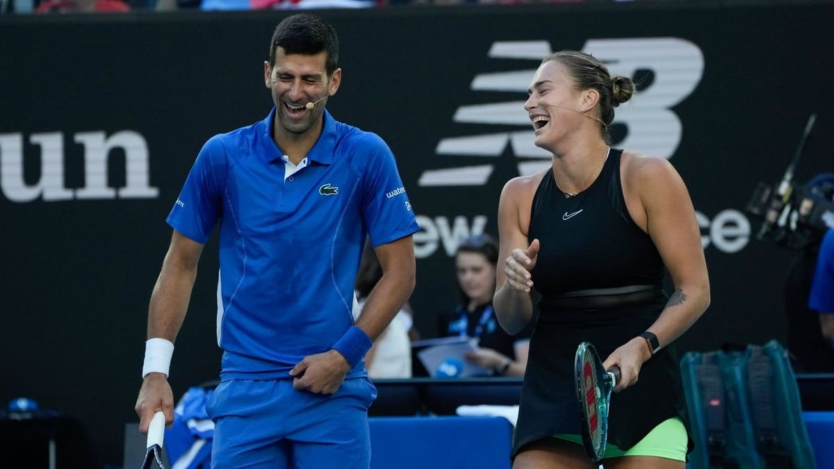 Djokovic đánh đôi cùng Sabalenka ở Mỹ Mở rộng