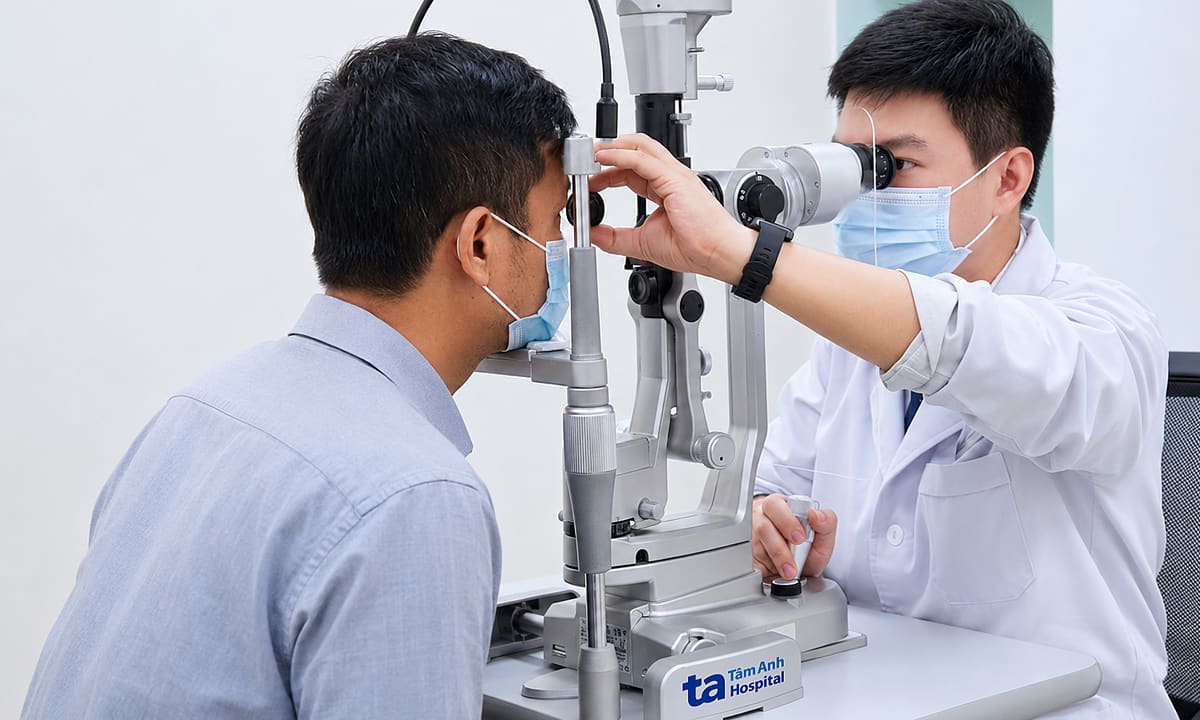 Xuất huyết võng mạc do cơn tăng huyết áp ác tính