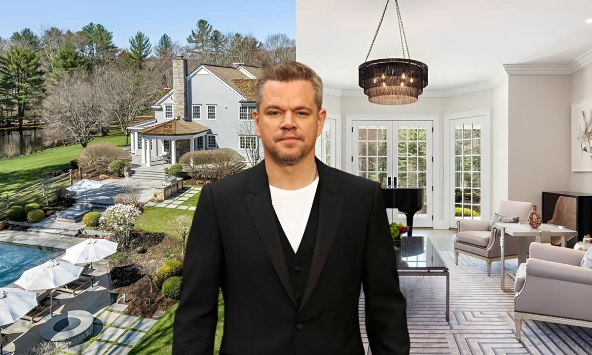 Cận cảnh biệt thự 8,5 triệu USD nằm giữa rừng cây của Matt Damon