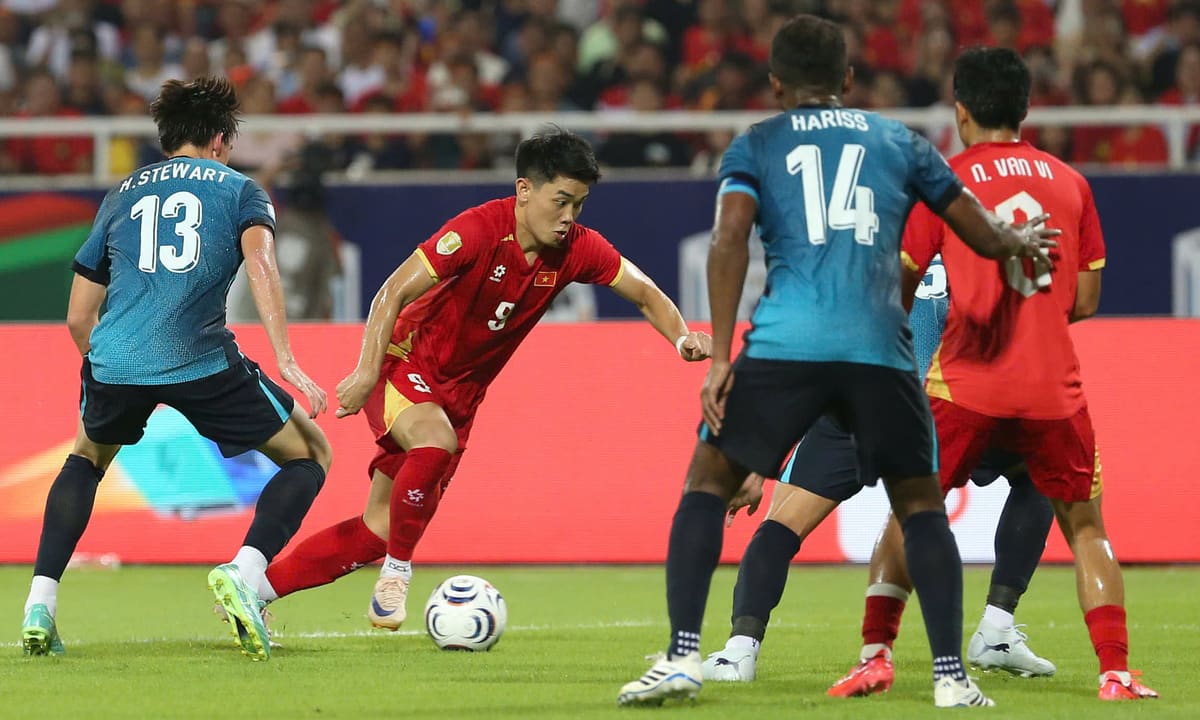 Thế khó của Việt Nam sau trận hòa Singapore ở ASEAN Cup 2026