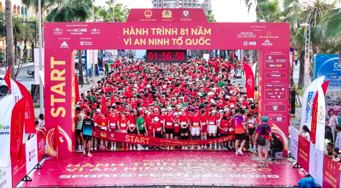 Giải chạy ngành Công an tăng 1,7 lần quy mô sau một năm