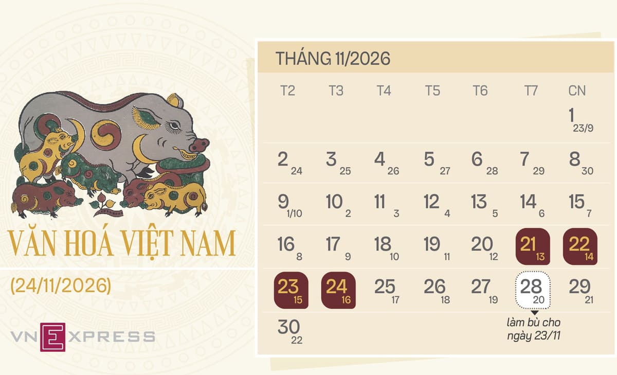 Đề xuất hoán đổi để dịp lễ Văn hóa Việt Nam kéo dài 4 ngày