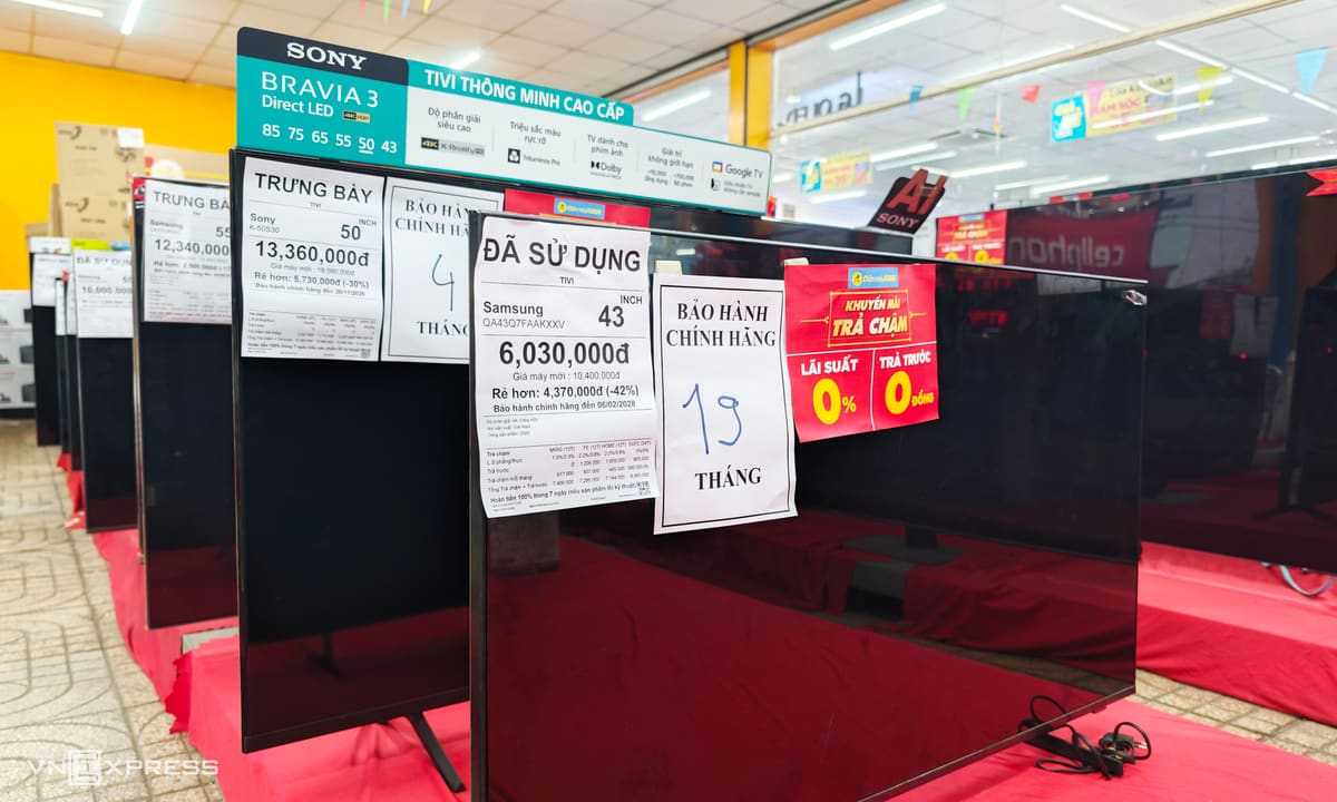 Có nên mua TV trưng bày, đã qua sử dụng tại siêu thị điện máy?