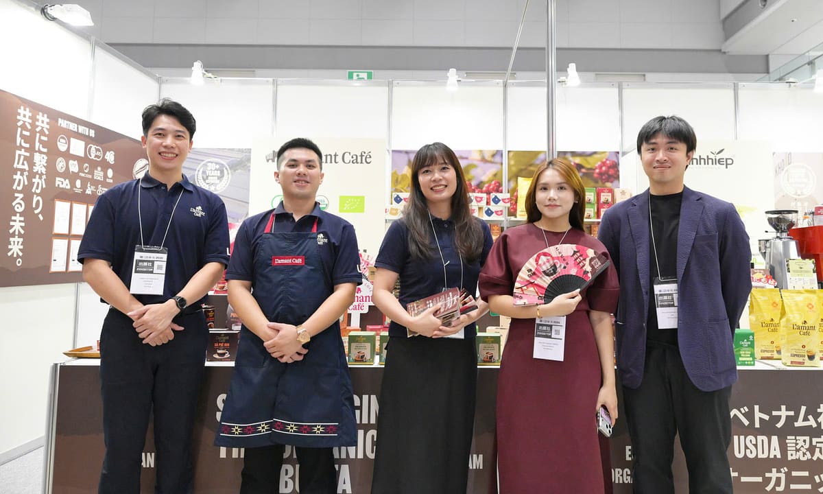L'amant Café đưa Fine Robusta Gia Lai đến triển lãm F&B Nhật Bản