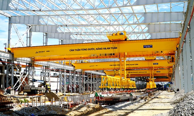 Hòa Phát dự kiến rót thêm 20.000 tỷ đồng vào dự án ray đường sắt tại Dung Quất