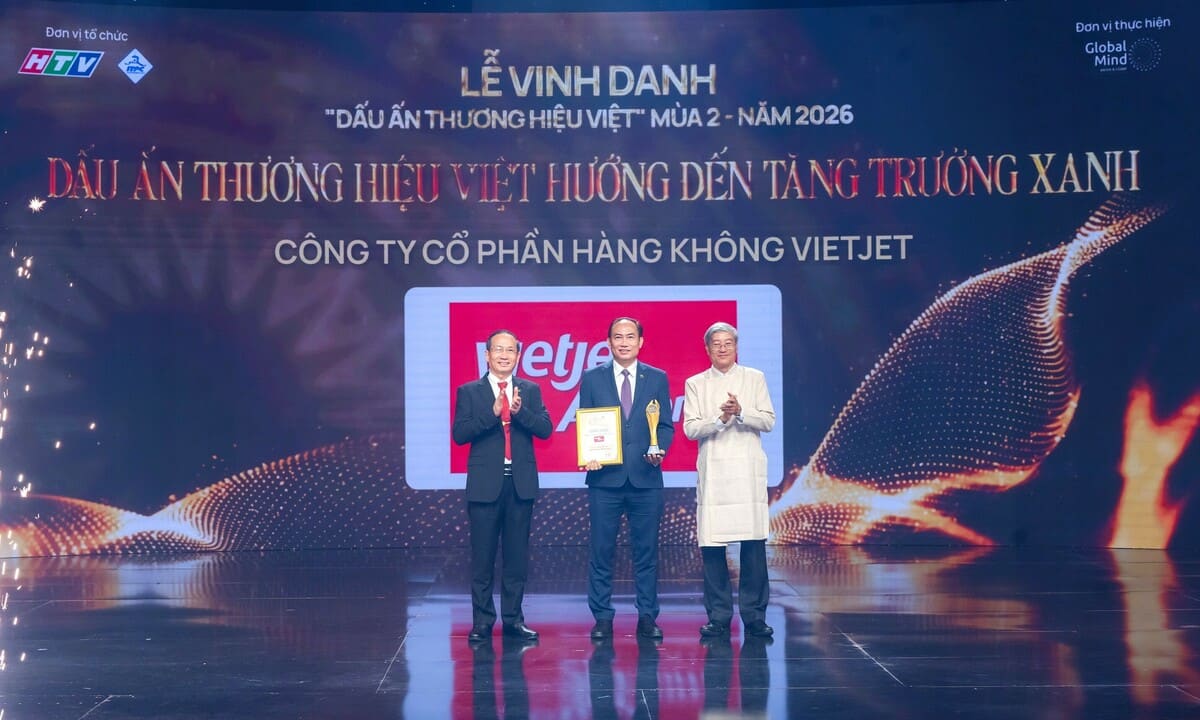 Vietjet được vinh danh với giải thưởng về tăng trưởng xanh