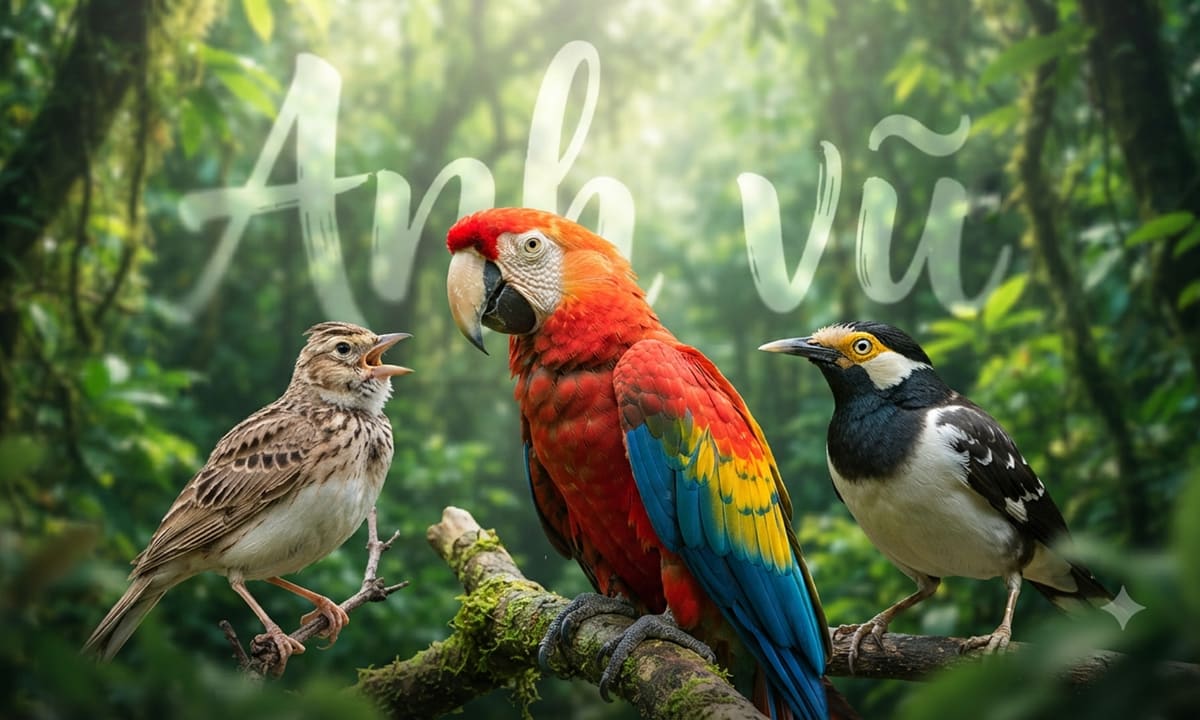 'Anh vũ' trong tiếng Hán Việt là tên loài nào?