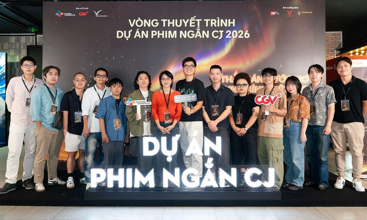 5 dự án phim ngắn CJ 2026 nhận kinh phí 1,5 tỷ đồng